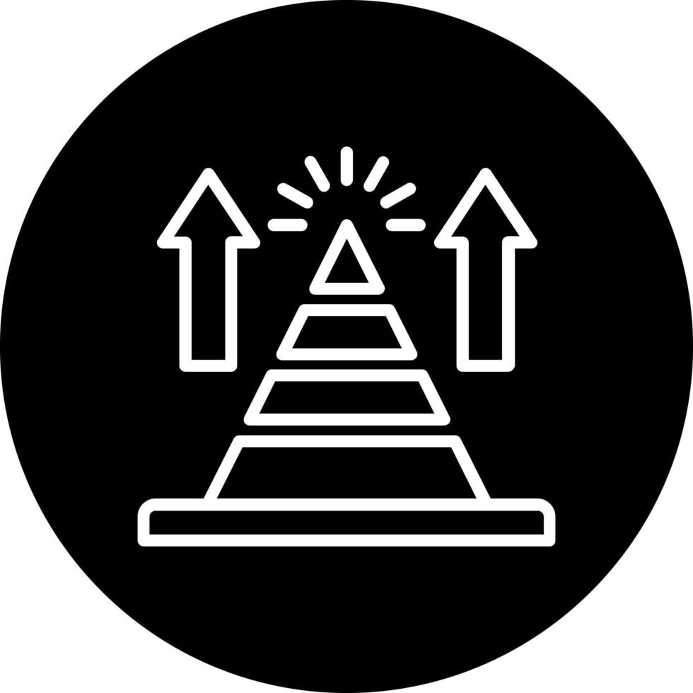 Pyramid Chart Vector Icon