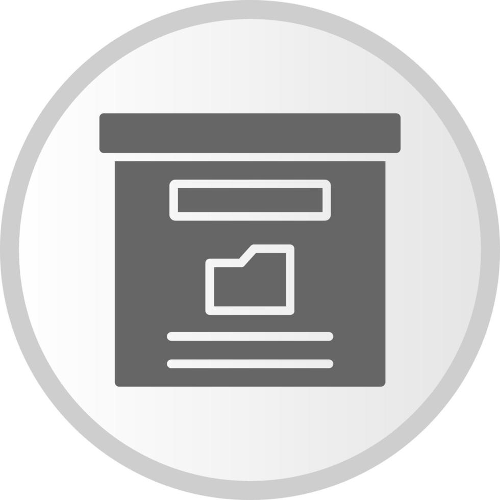 icono de vector de caja de almacenamiento