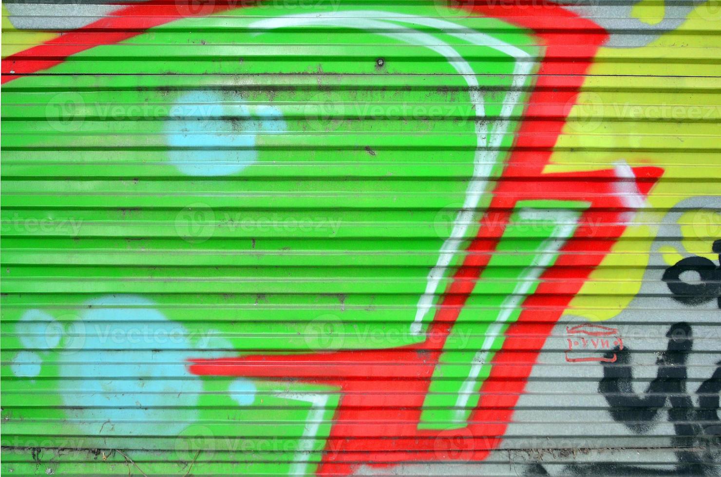 Beautiful street art graffiti. Abstract color creative drawing fashion colors on the walls of the city. Urban Contemporary Culture. Title paint on walls. Culture youth protest photo