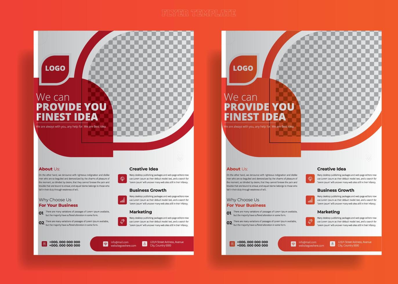 We can Provide You Finest idea Corporate Flyer Template Design. Business Marketing Service Flyer Template For Customers, Creative shapes vector, corporate abstract shape trendy flyer magazine leaflet. vector