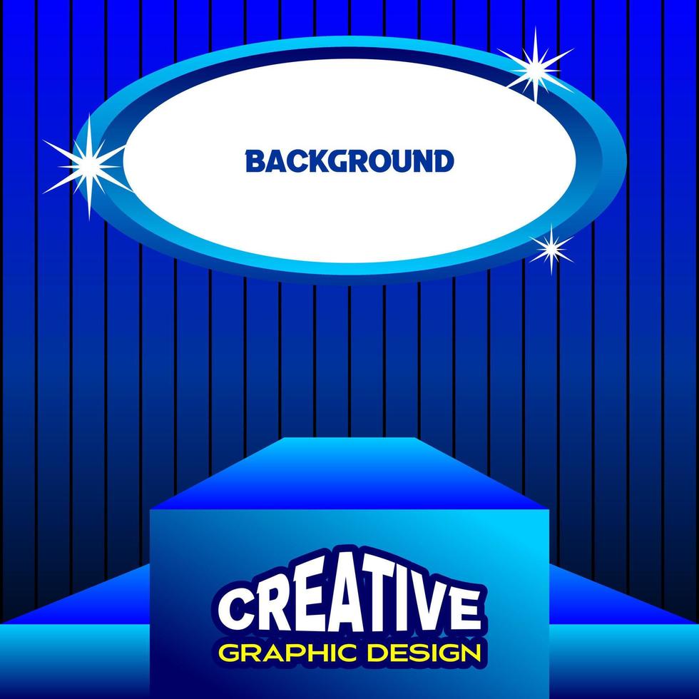 posters or banners with line motifs with podium scenes for blank products. dark blue vector poster or banner with square and oval pattern. sales and business banner or poster template for social media