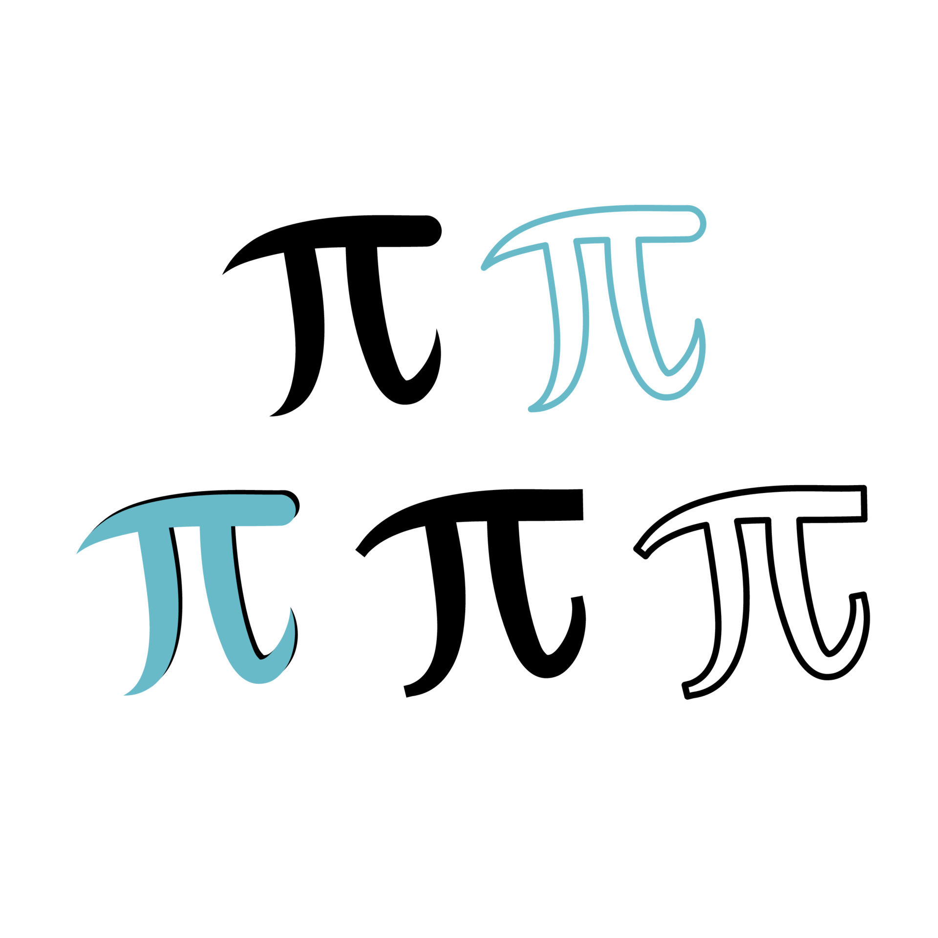Set Of Pi Symbol Illustration 17038567 Vector Art at Vecteezy