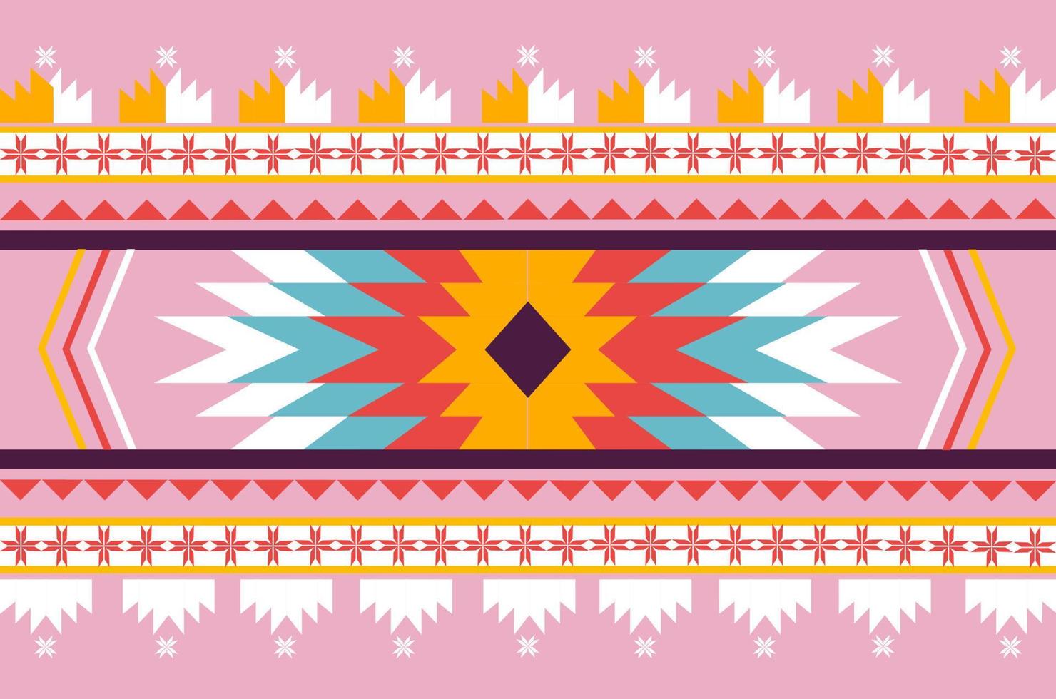 Valentine color ethnic red Indian seamless pattern Valentine color vector