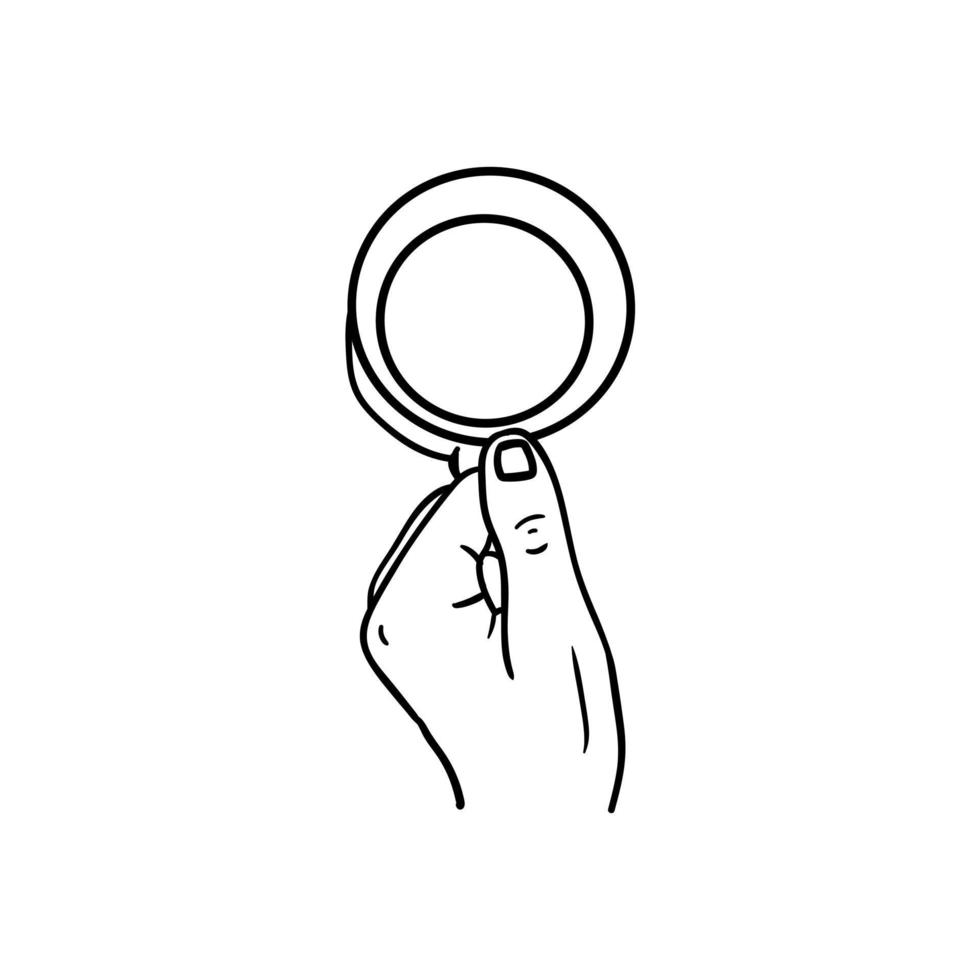 hand holding a cup of coffee icon, line art of hand holding a cup of coffee vector