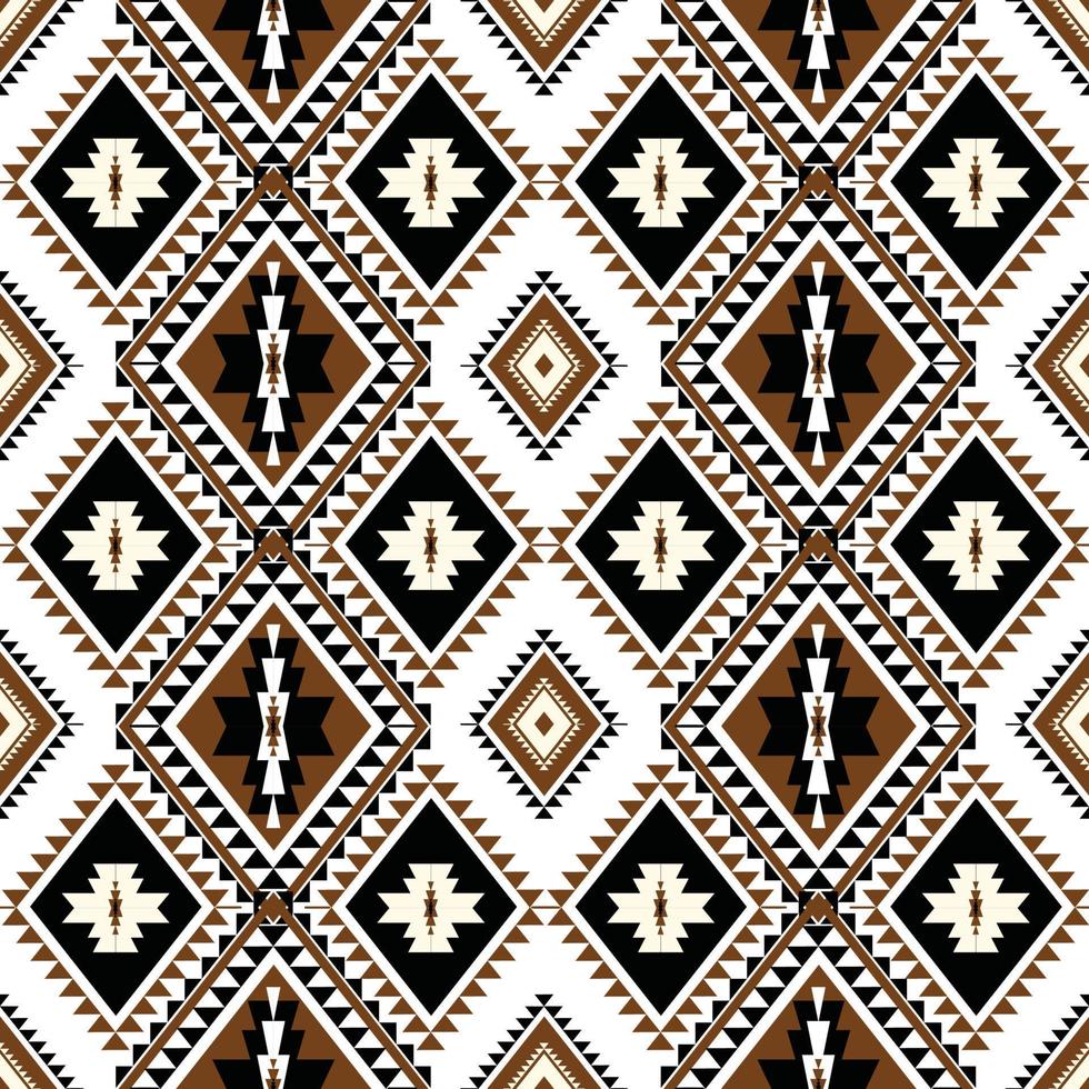 Geometric Ethnic pattern vector. African, American, Mexican, Western Aztec motif striped and bohemian pattern. designed for background,wallpaper,print, carpet,wrapping,tile,batik.vector illustratoin. vector
