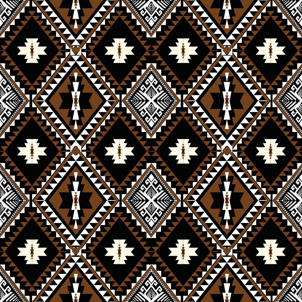 Geometric Ethnic pattern vector. African, American, Mexican, Western Aztec motif striped and bohemian pattern. designed for background,wallpaper,print, carpet,wrapping,tile,batik.vector illustratoin. vector