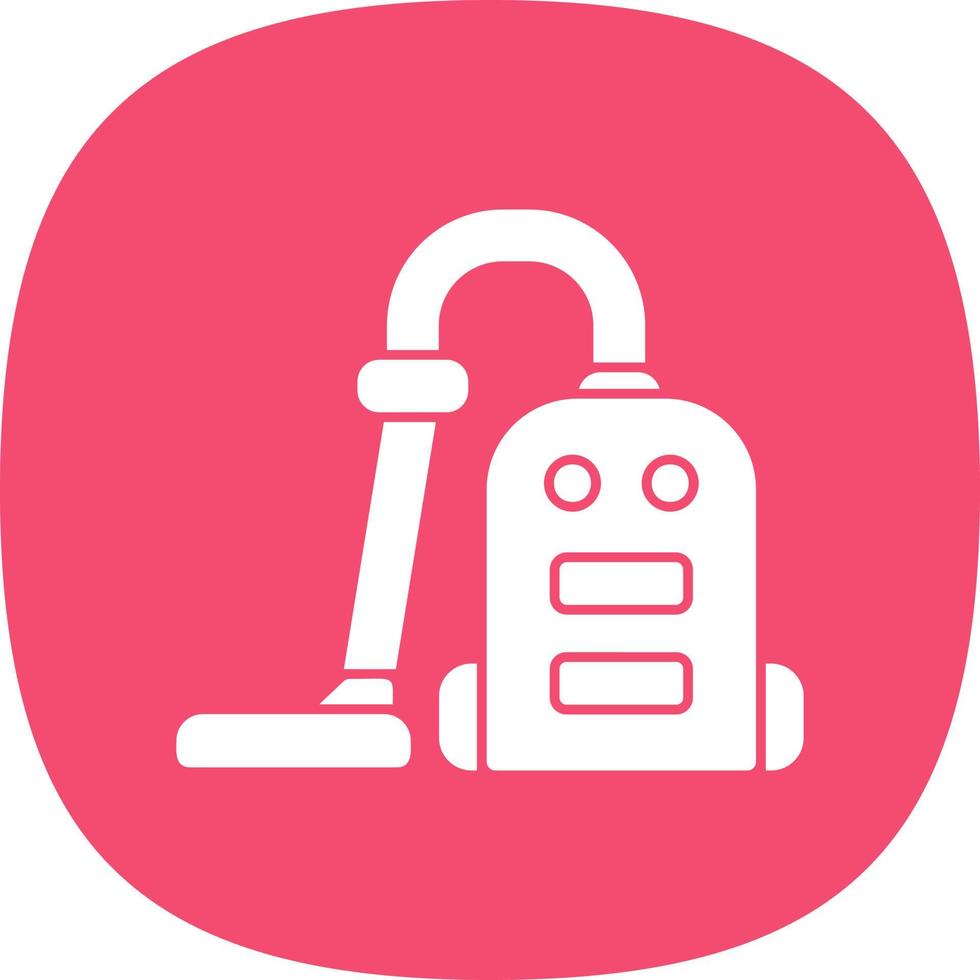 Vacuum Cleaner Vector Icon Design