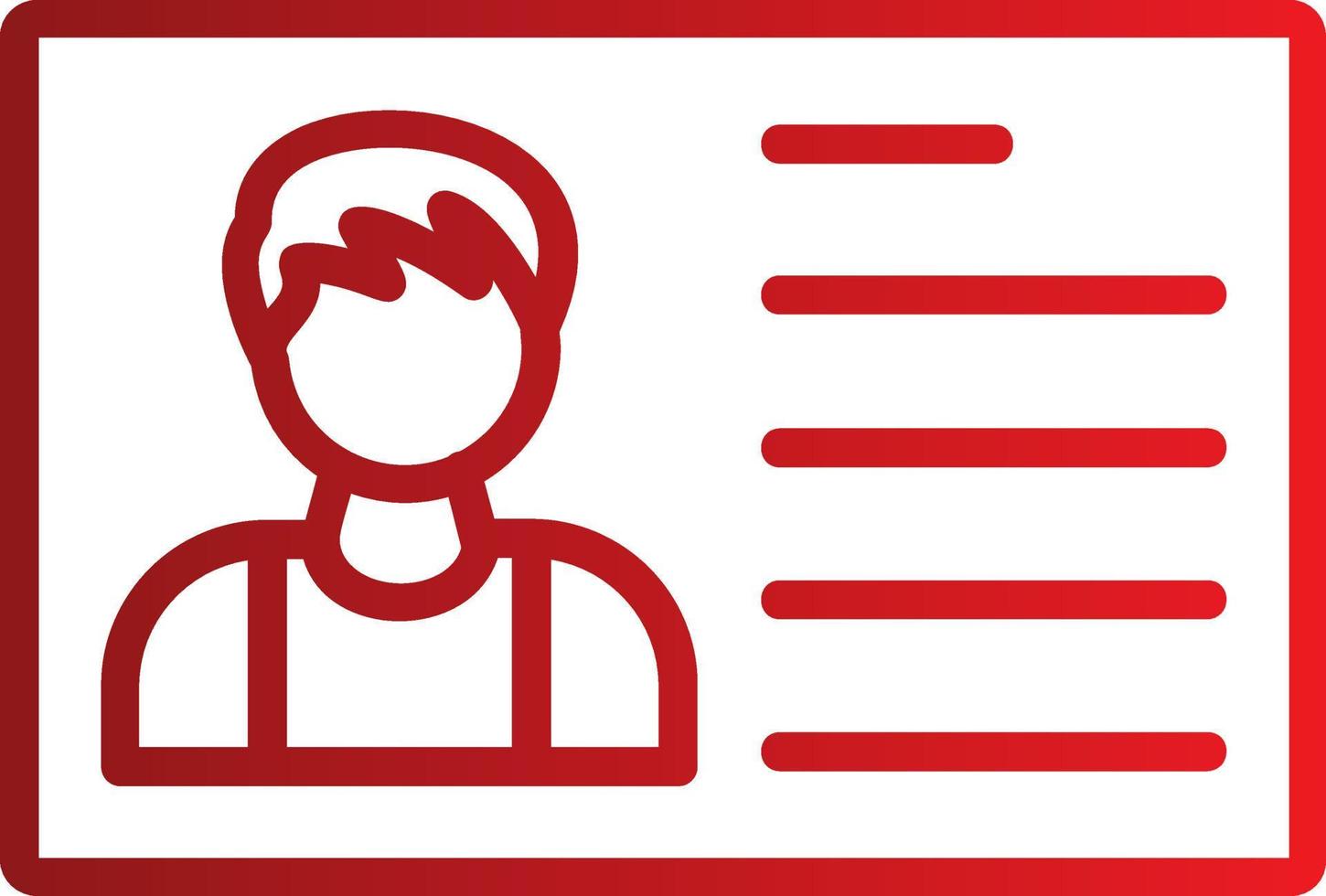 Id Card Vector Icon
