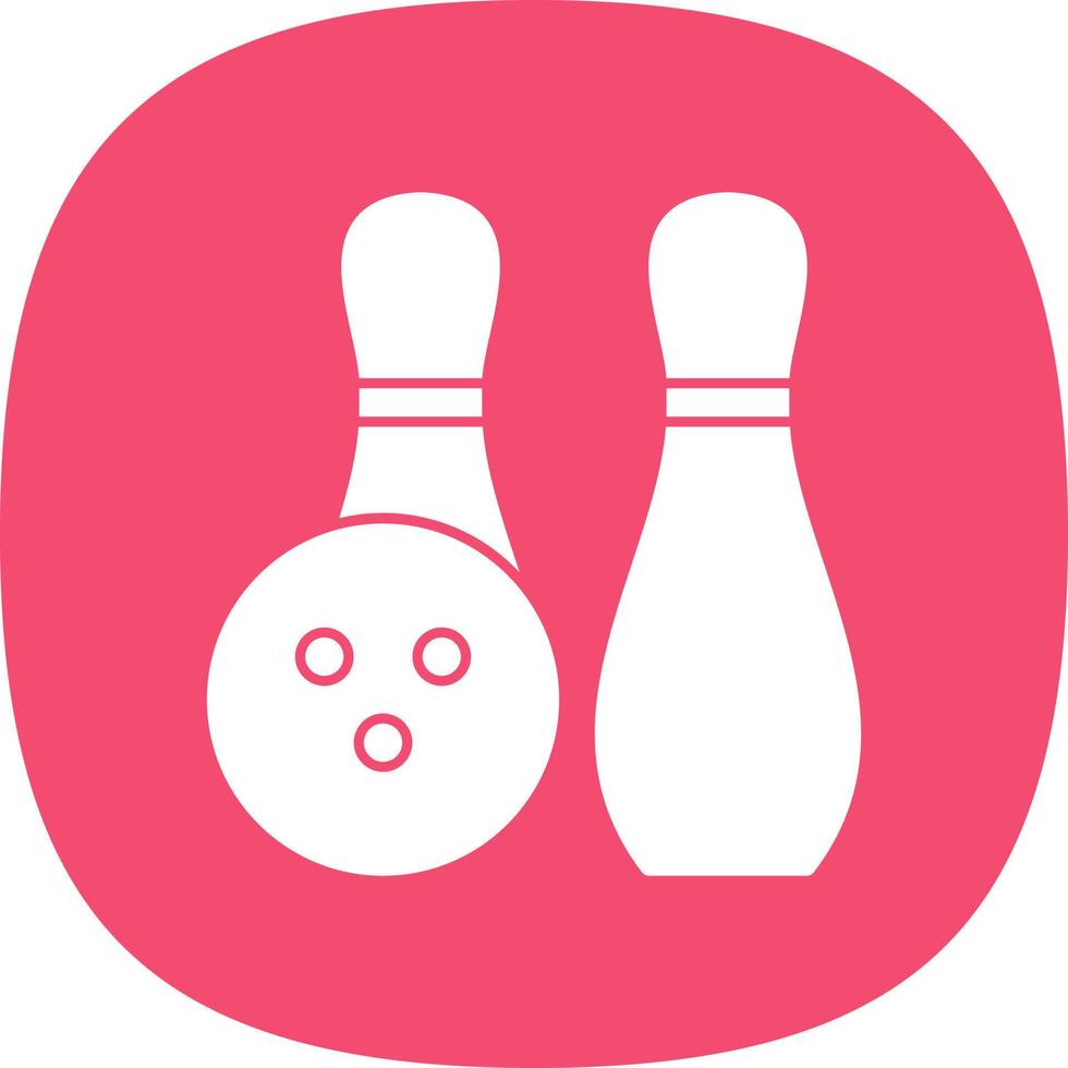 Bowling Vector Icon Design