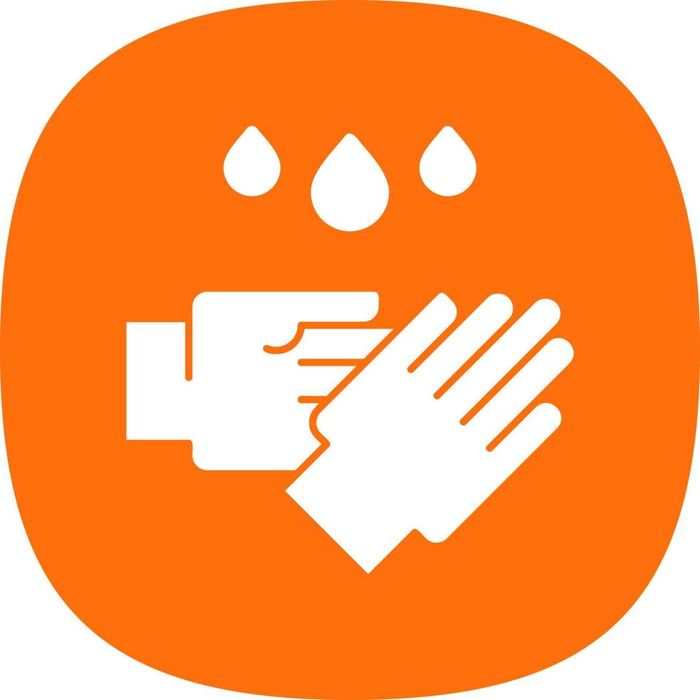 Hand Washing Vector Icon Design