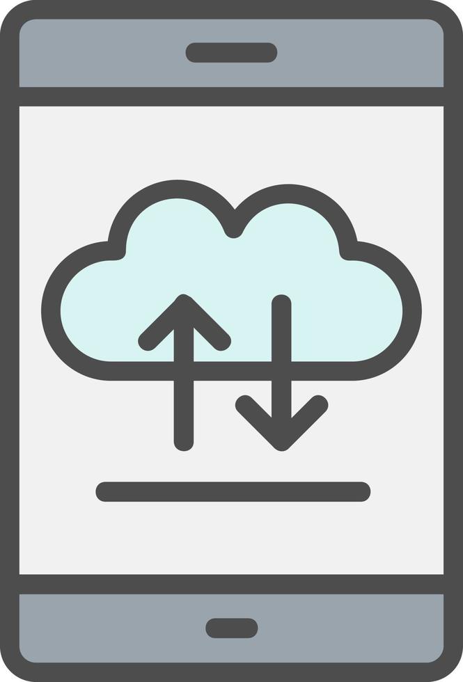 icono de vector de computación en la nube