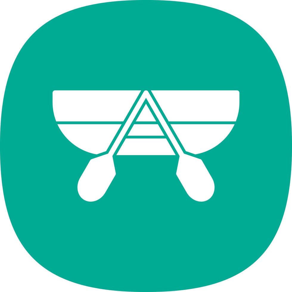 Canoeing Vector Icon Design