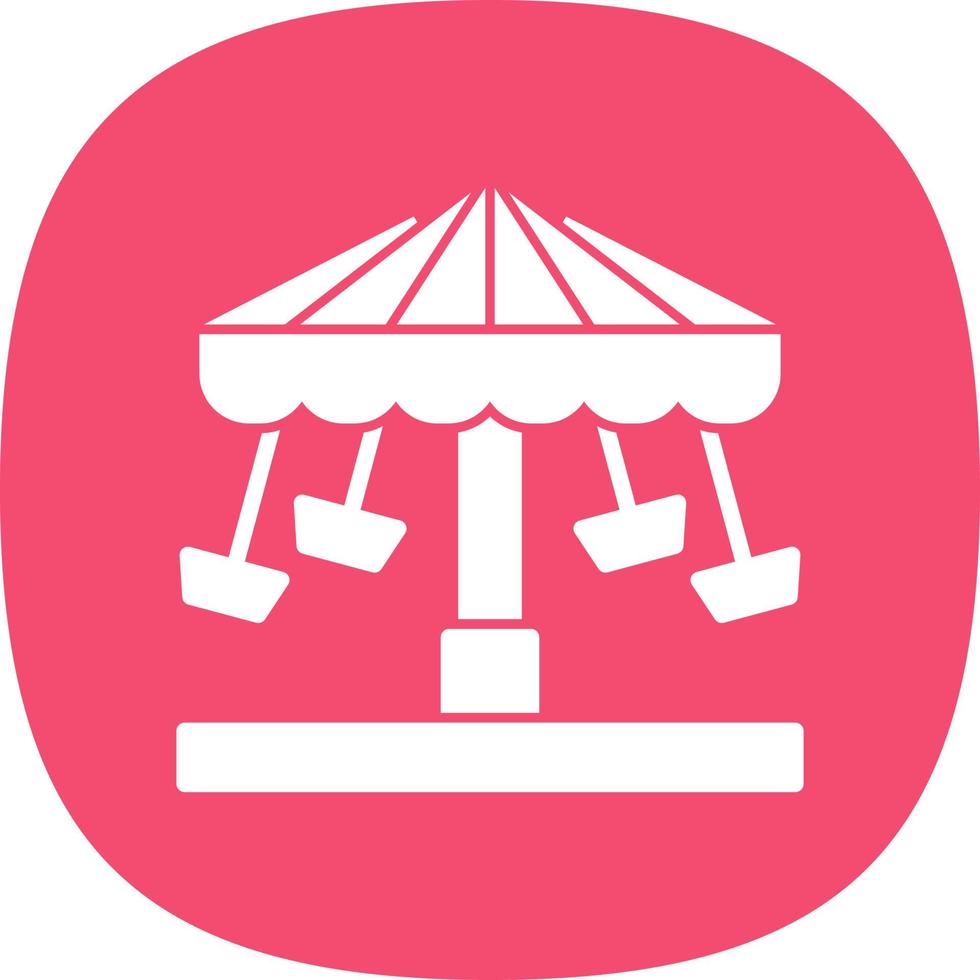 Chair Swing Ride Vector Icon Design