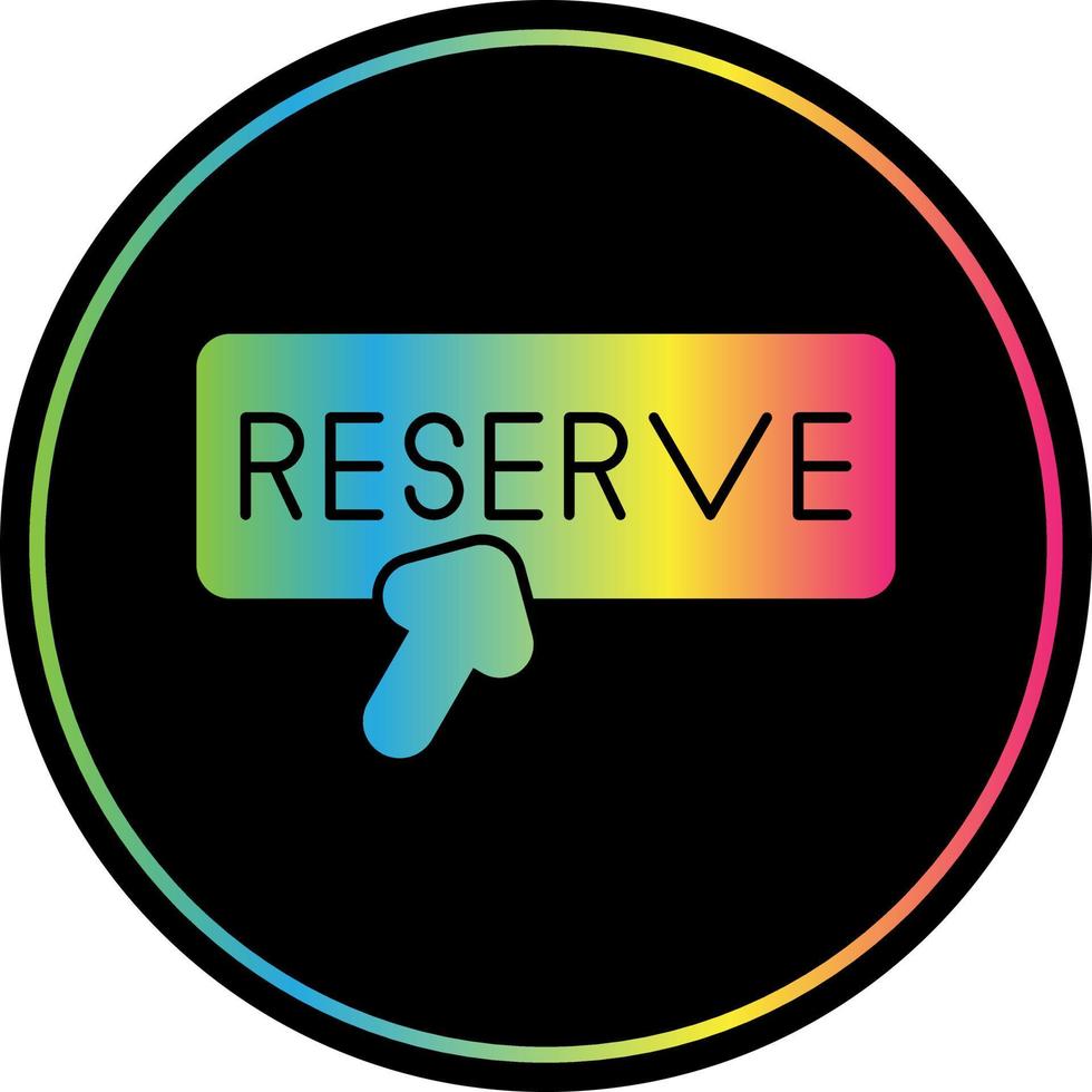 diseño de icono de vector de reserva