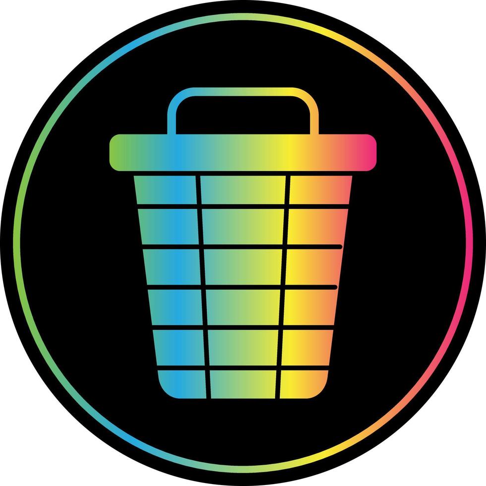 Trash Bin Vector Icon Design
