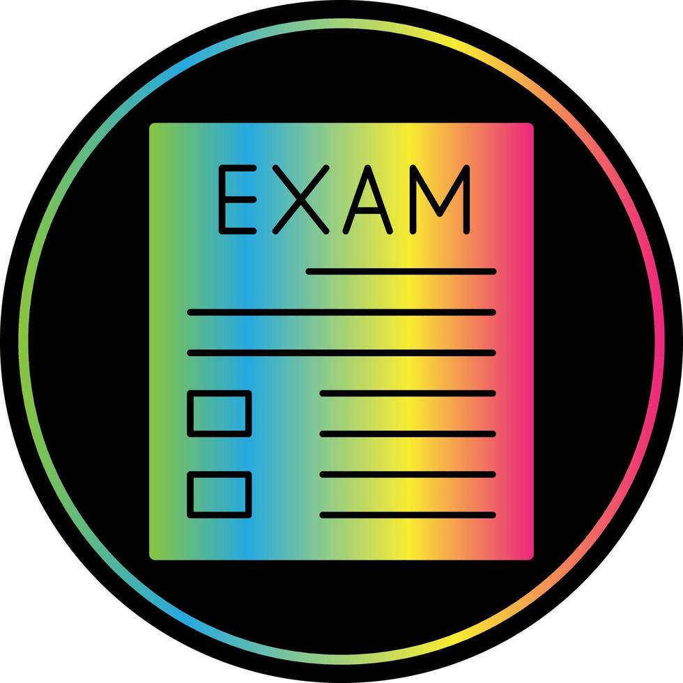 diseño de icono de vector de examen