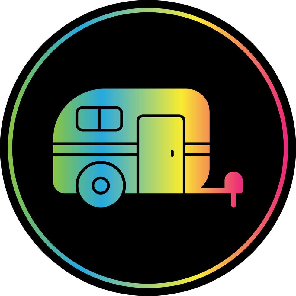 diseño de icono de vector de caravana