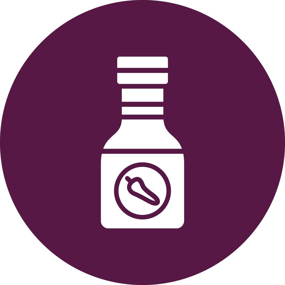 Sauce Bottle Vector Icon