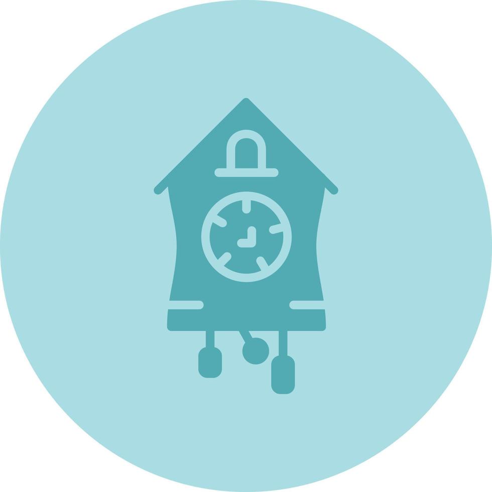 Cuckoo Clock Vector Line Icon