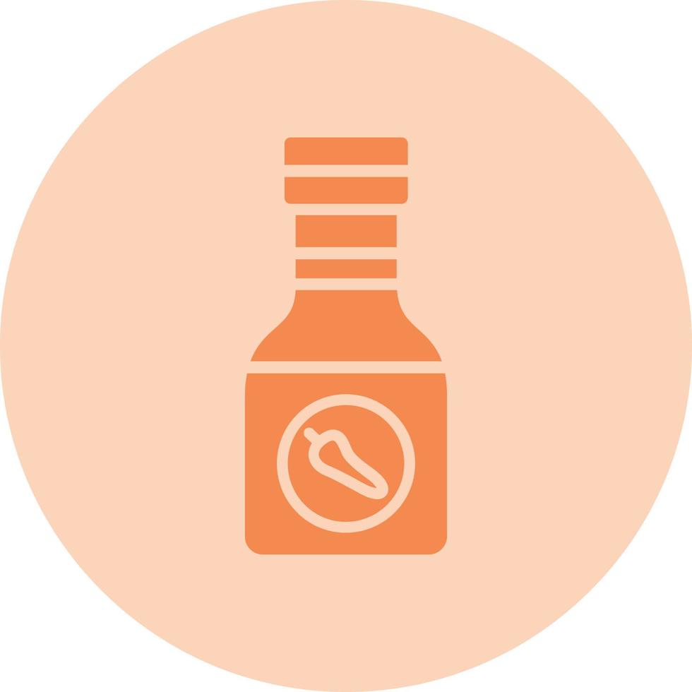 Sauce Bottle Vector Line Icon