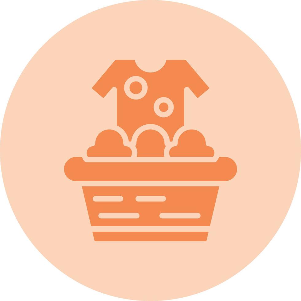 Washing Clothes  Vector Line Icon