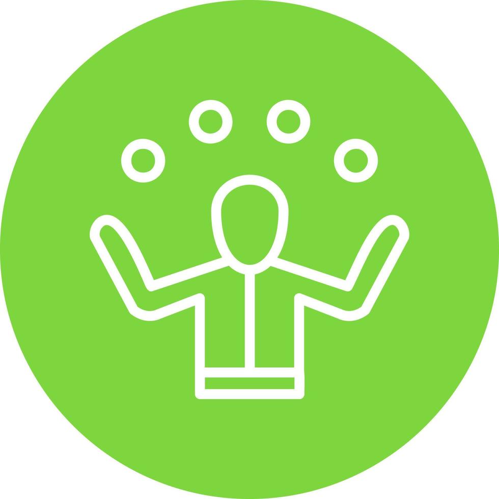 Juggling Vector Icon Design