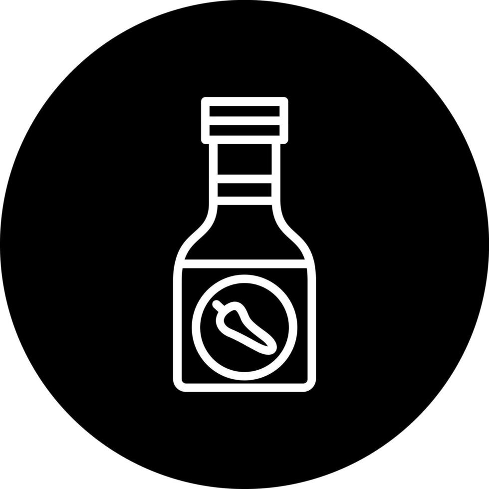 Sauce Bottle Vector Icon