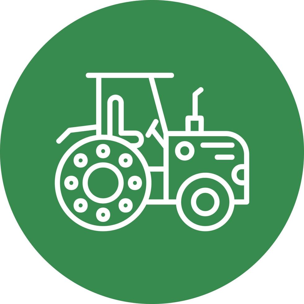 Tractor Vector Icon Design