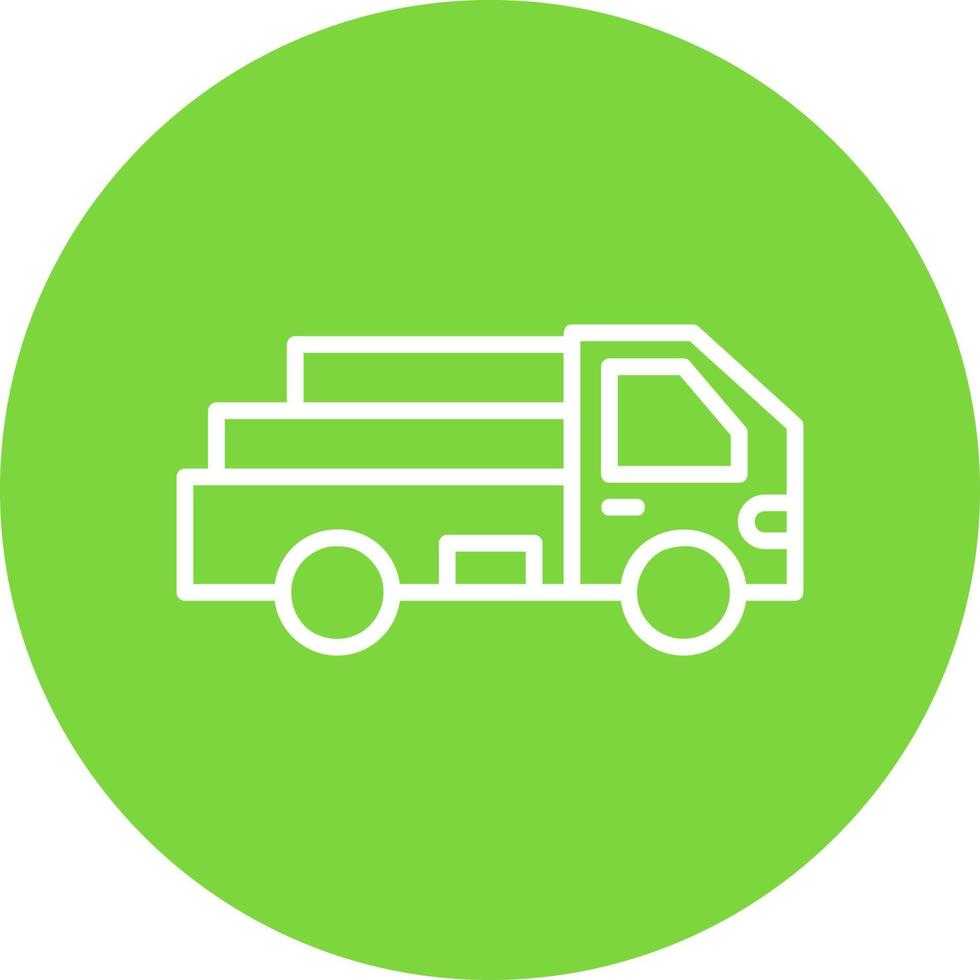Pickup Truck Vector Icon Design
