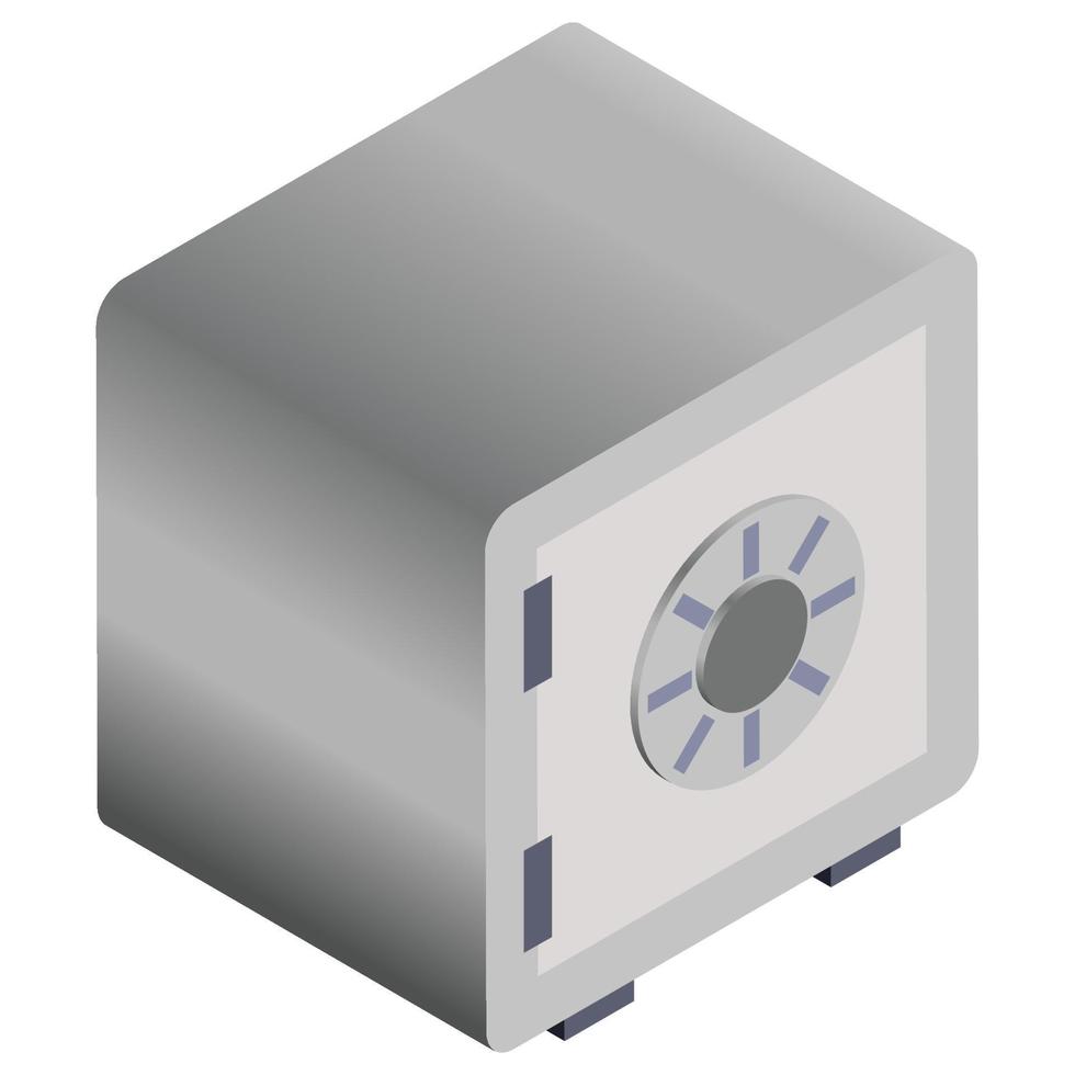 Locker - Isometric 3d illustration. vector
