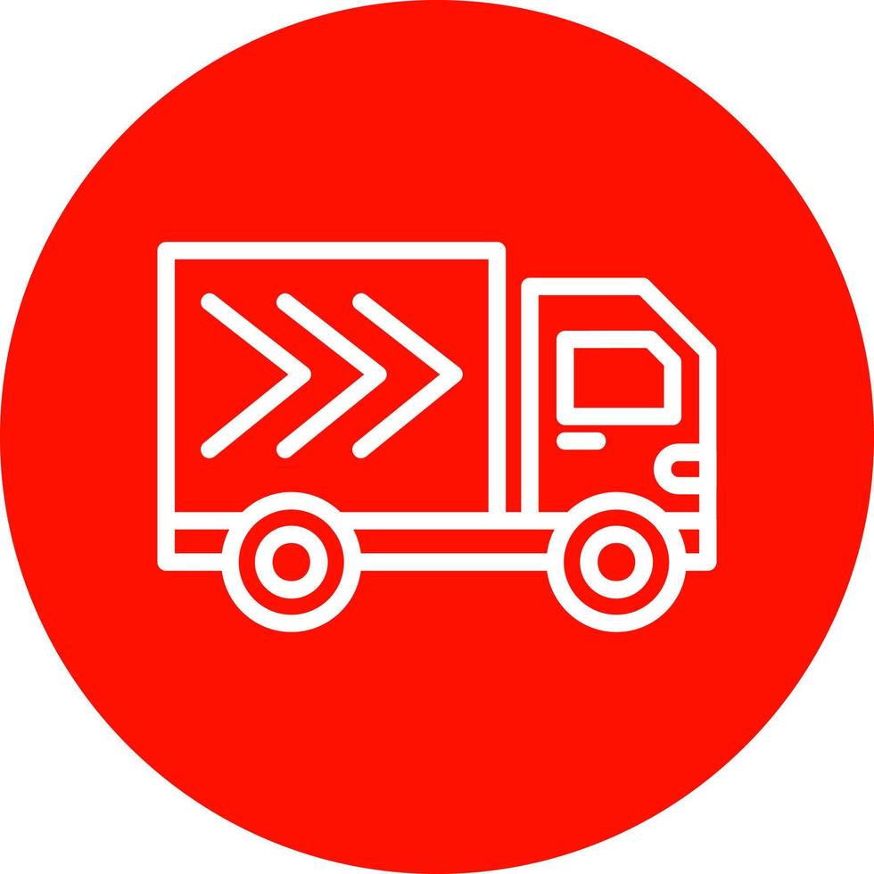 Delivery Truck Vector Icon Design