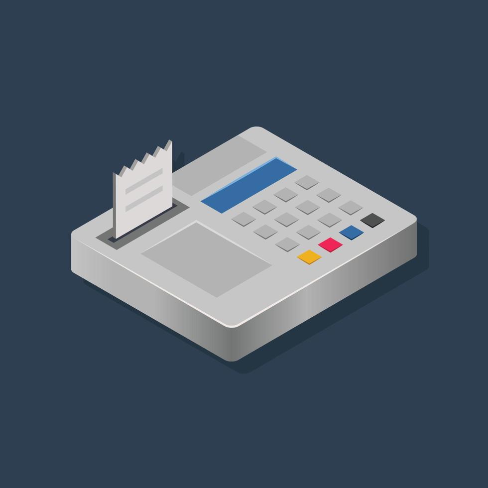 Telephone - Isometric 3D illustration. vector