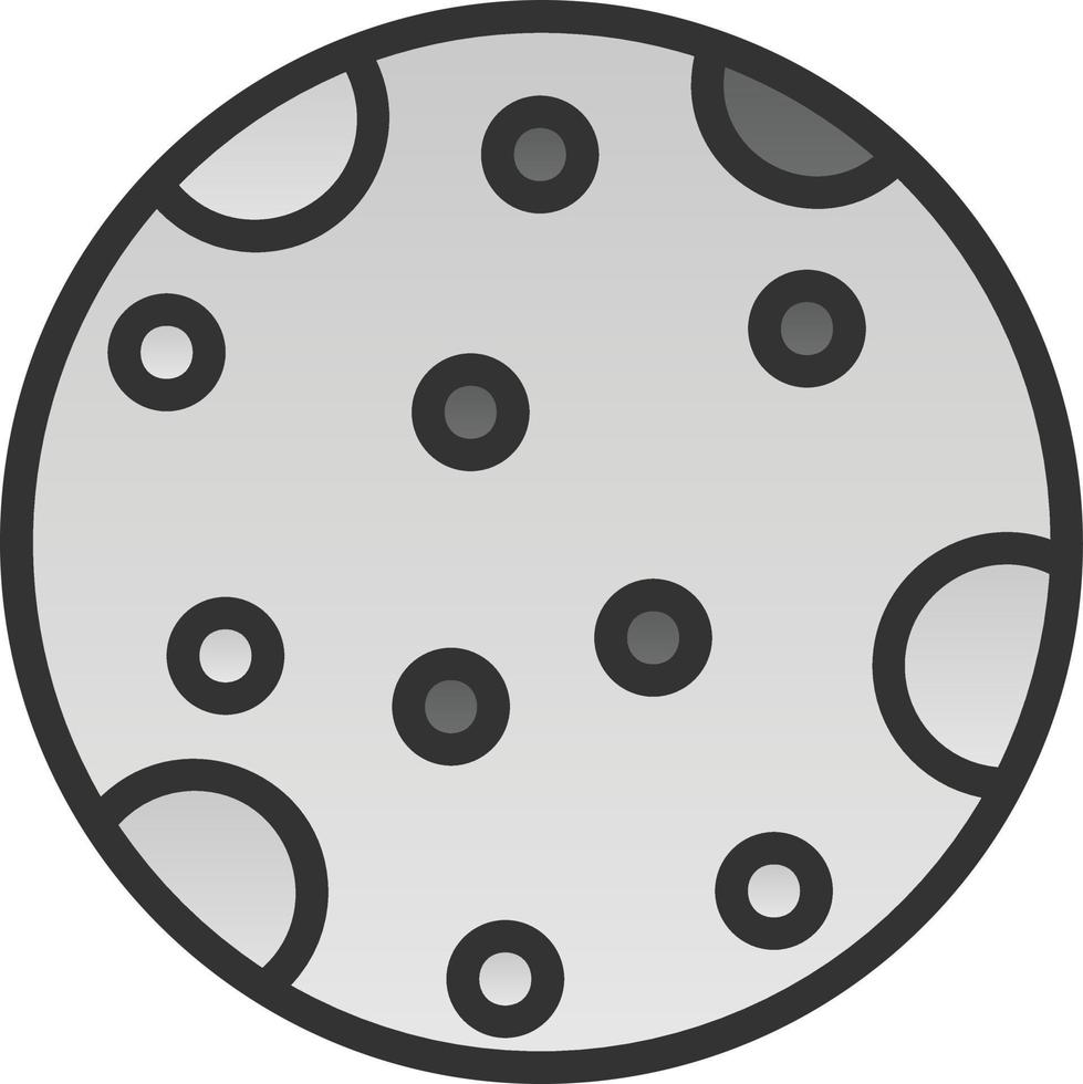 Moon Vector Icon Design