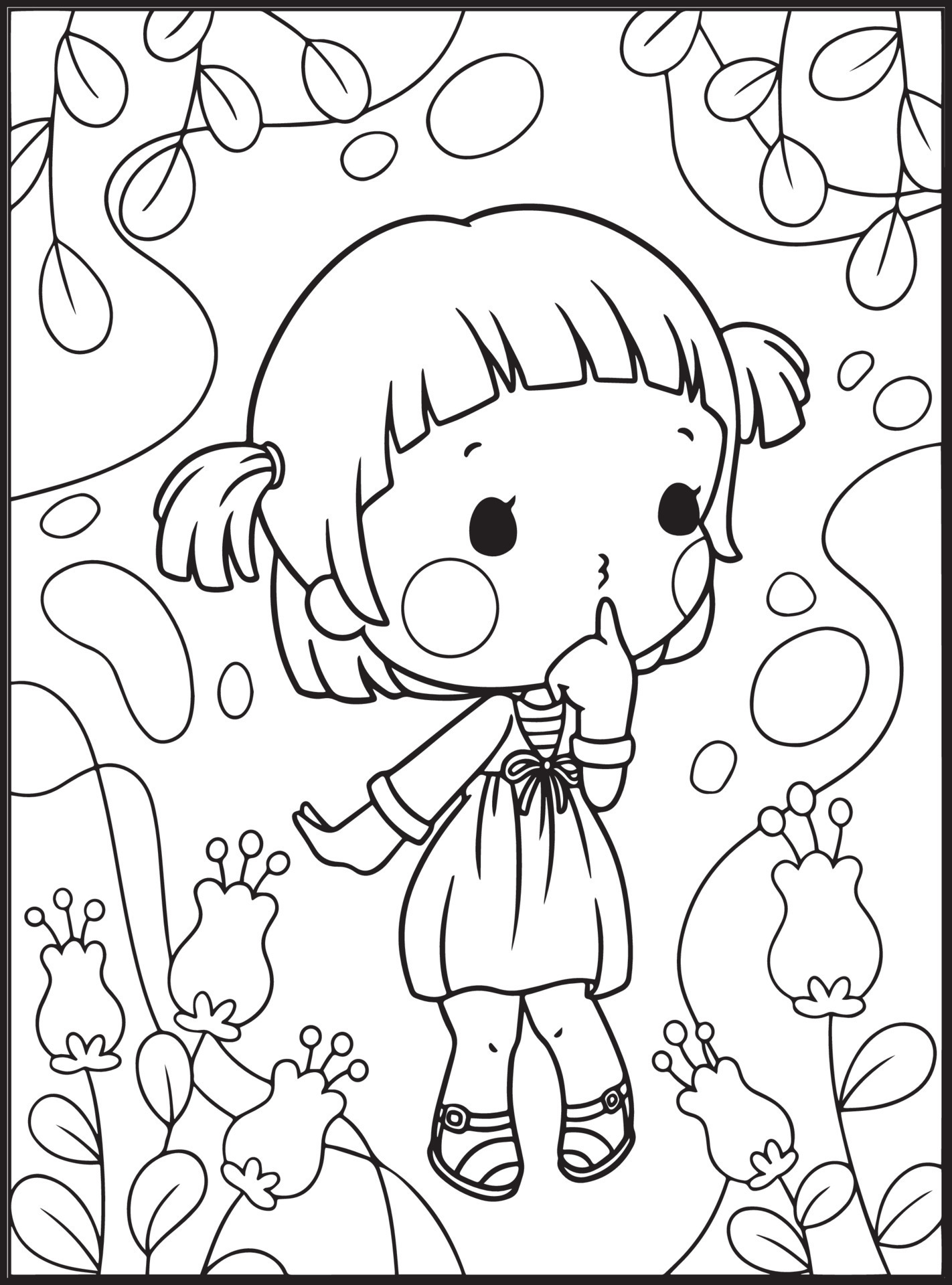 Little Girl Coloring Pages Printable Vrogue co