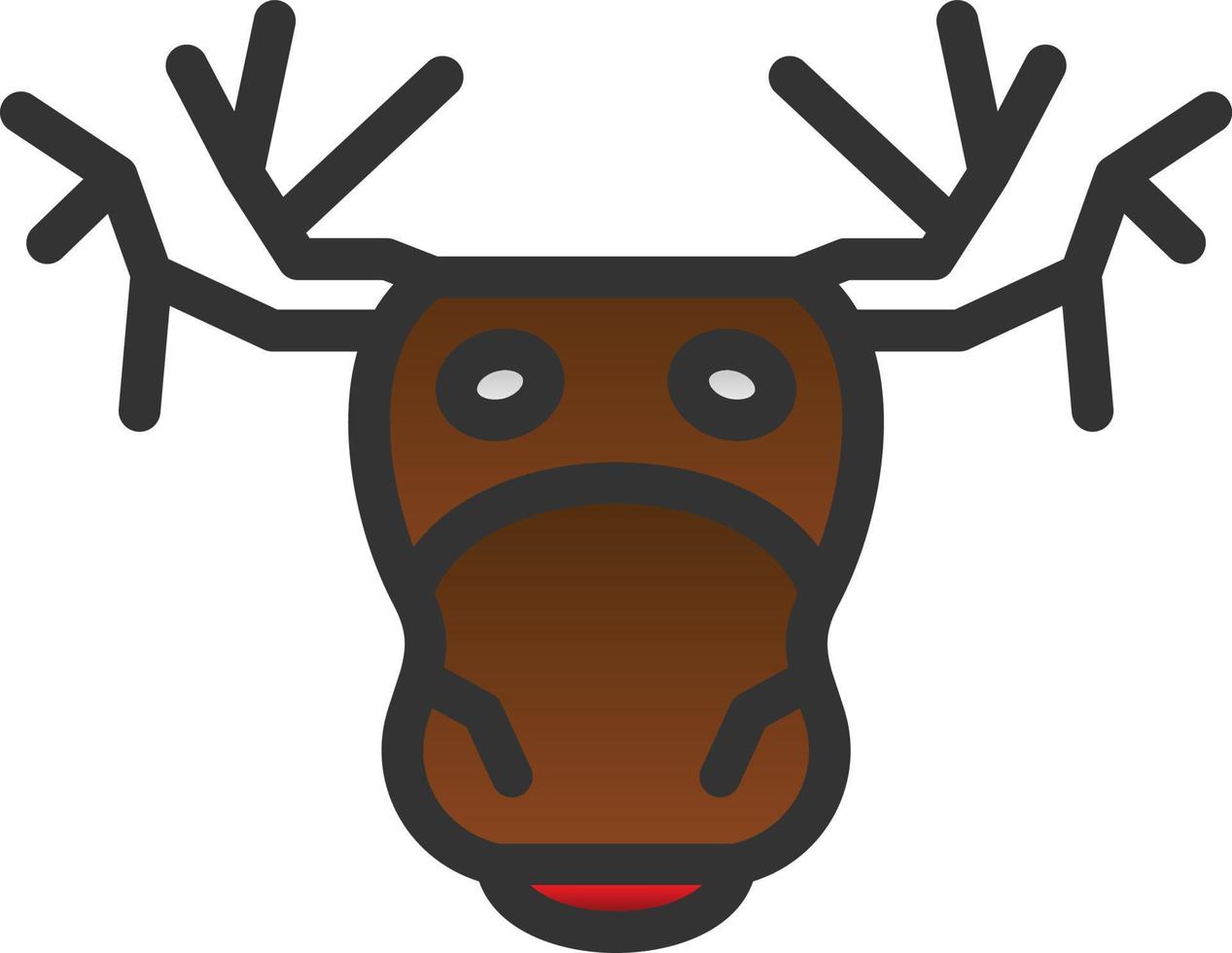 Moose Vector Icon Design