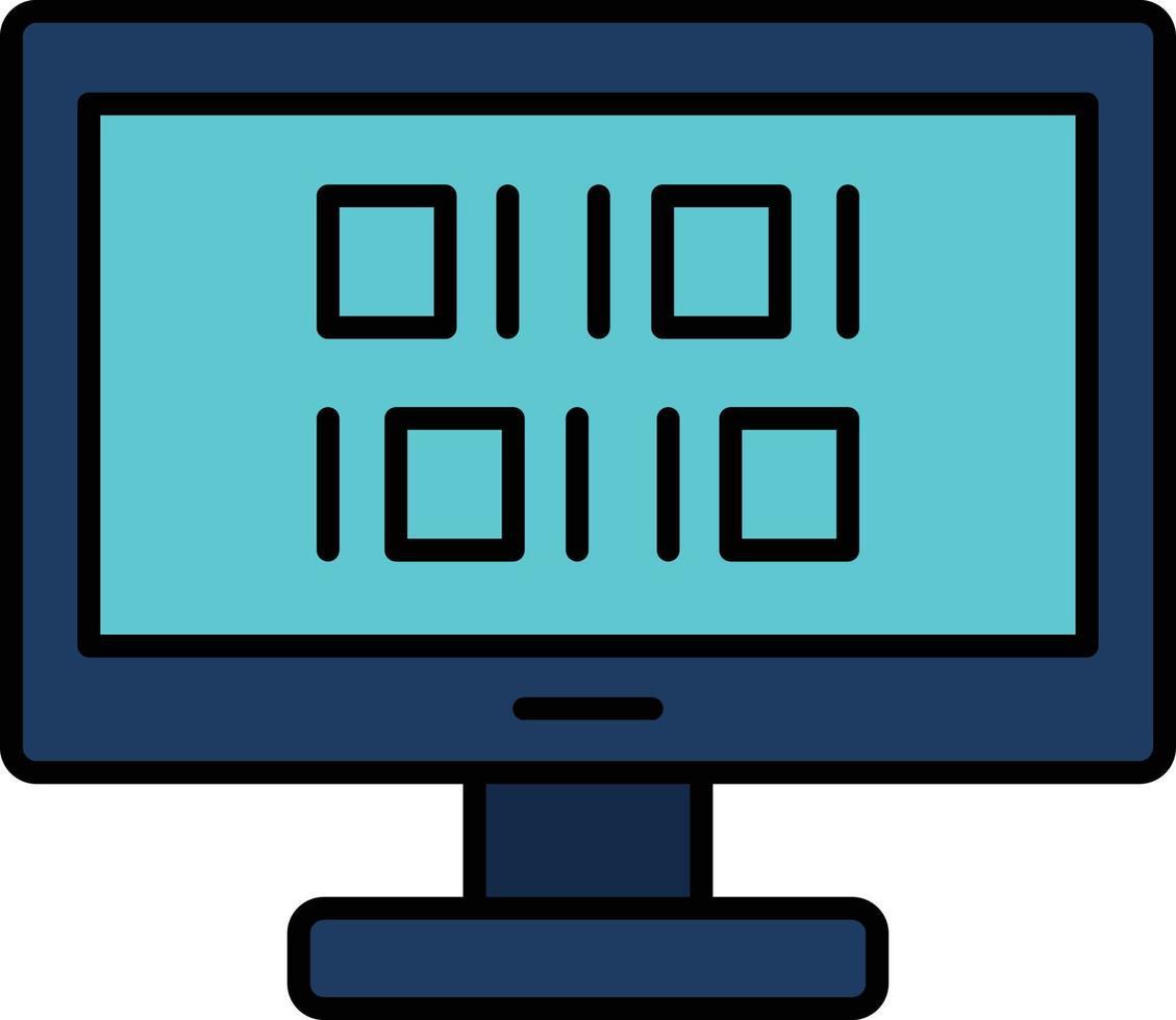 Binary Code Vector Icon
