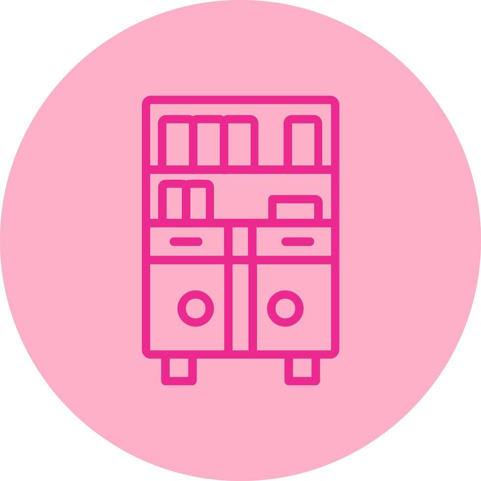 Bookshelf Vector Icon