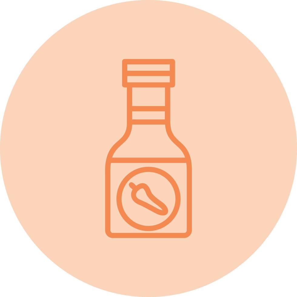 Sauce Bottle Vector Icon