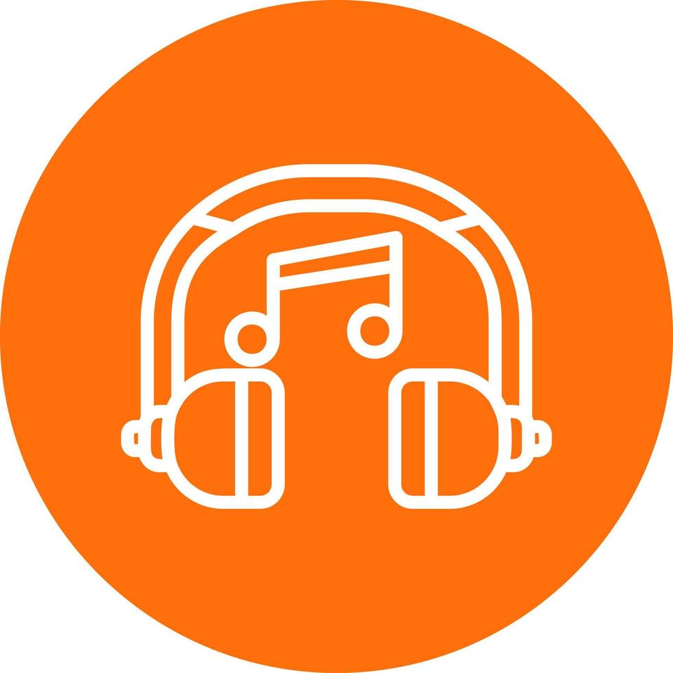 diseño de icono de vector de auriculares