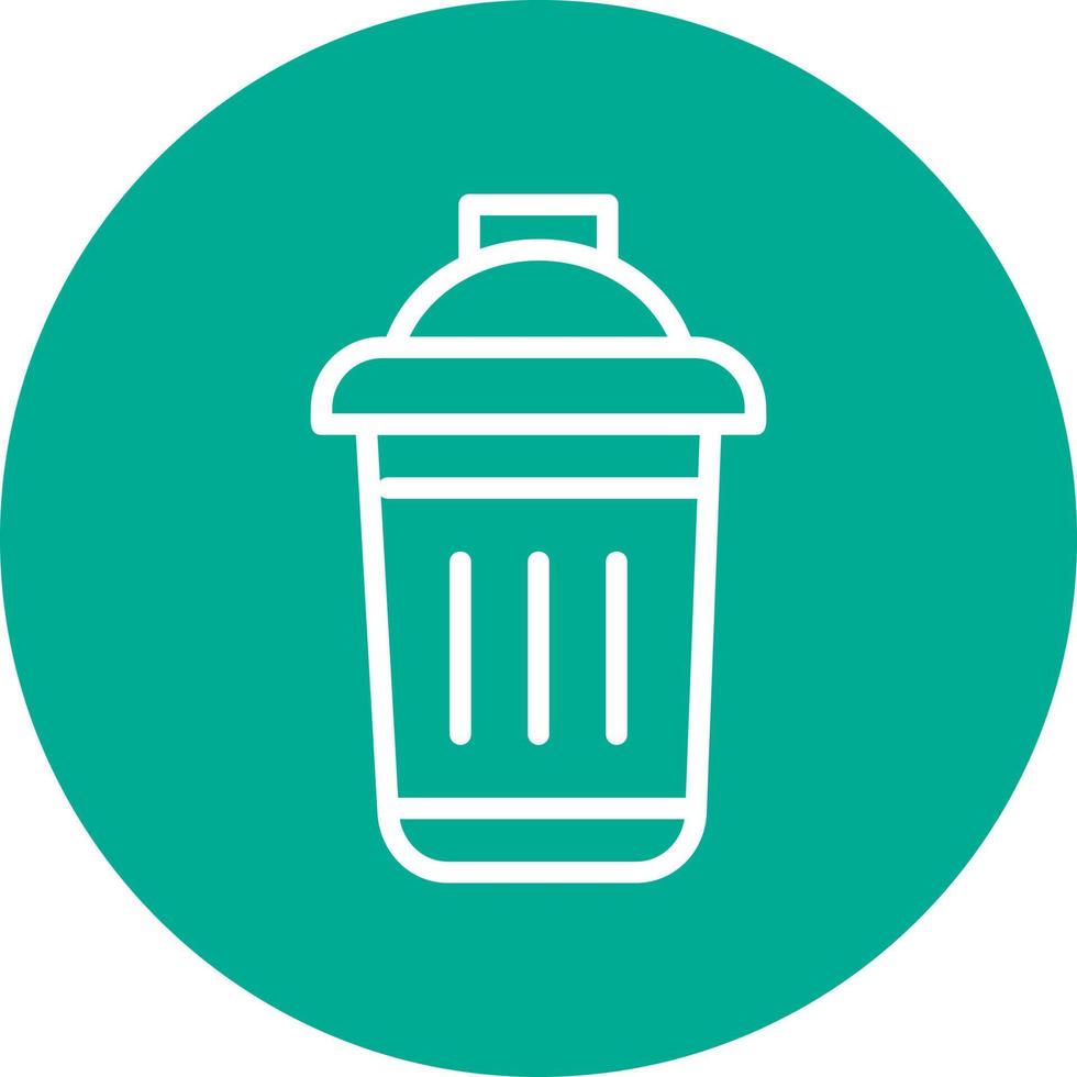 Dustbin Vector Icon Design