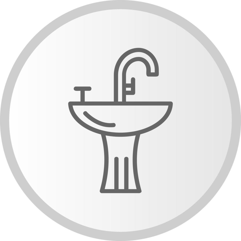 icono de vector de lavabo