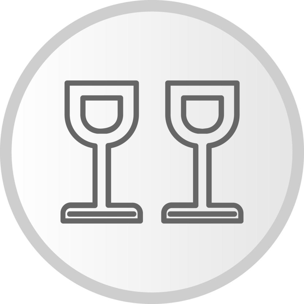 icono de vector de copa de vino