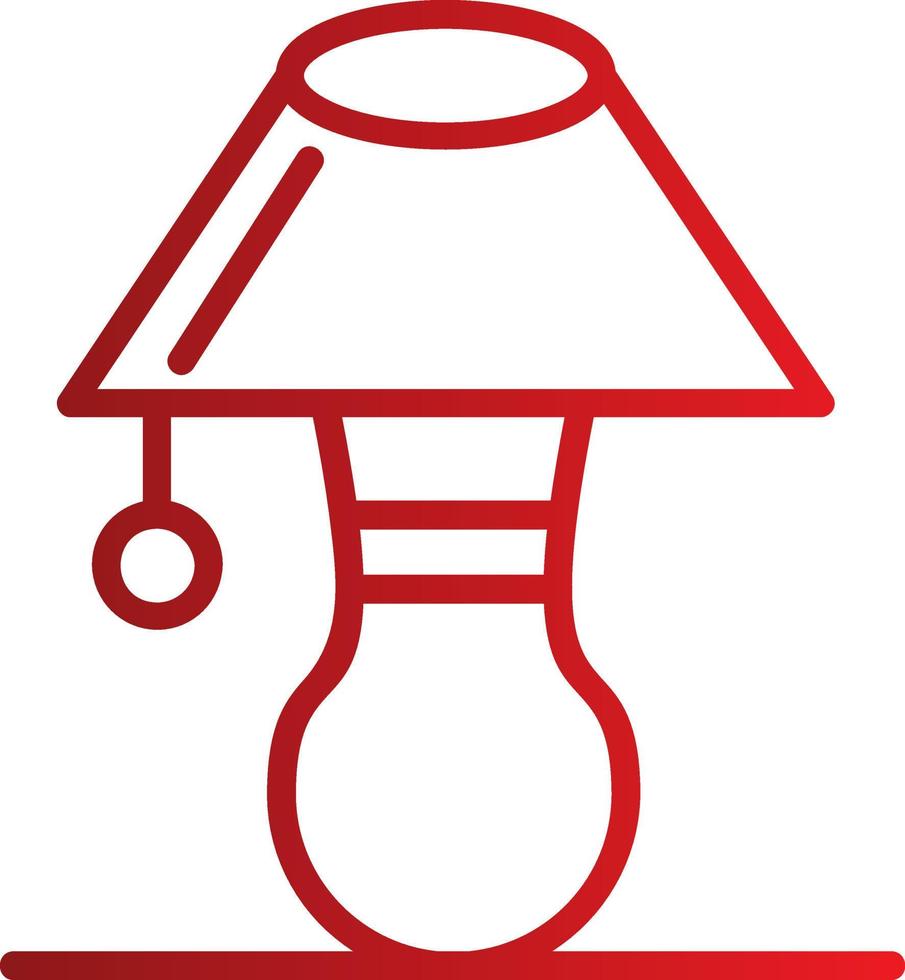 Table Lamp Vector Icon