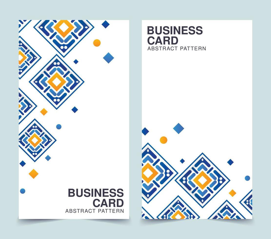 business card abstract colorful pattern vector