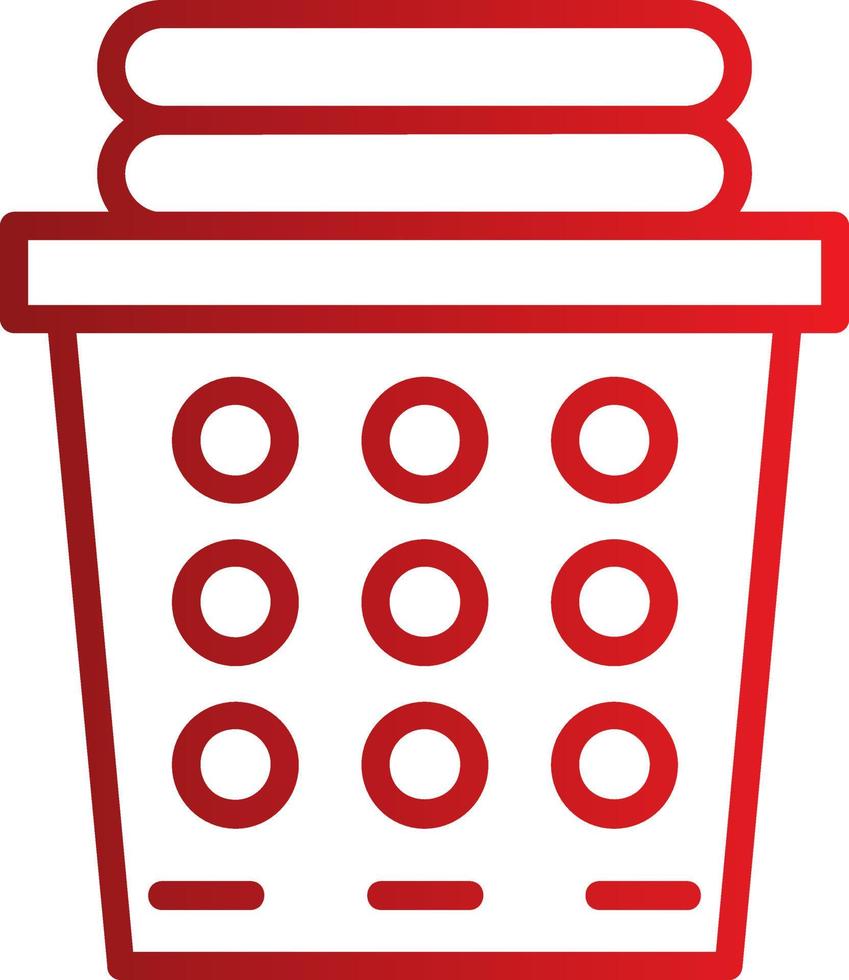 Laundry Basket Vector Icon