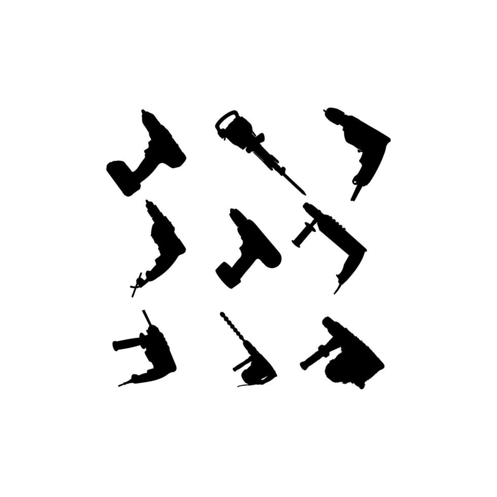 drill construction illustration creative design vector