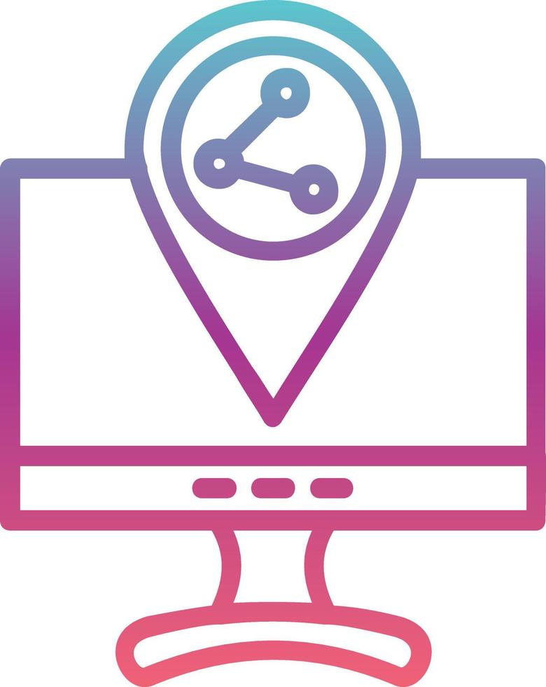 Share Location Vector Icon