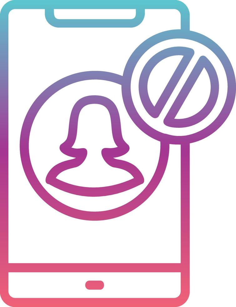 Blocked Vector Icon