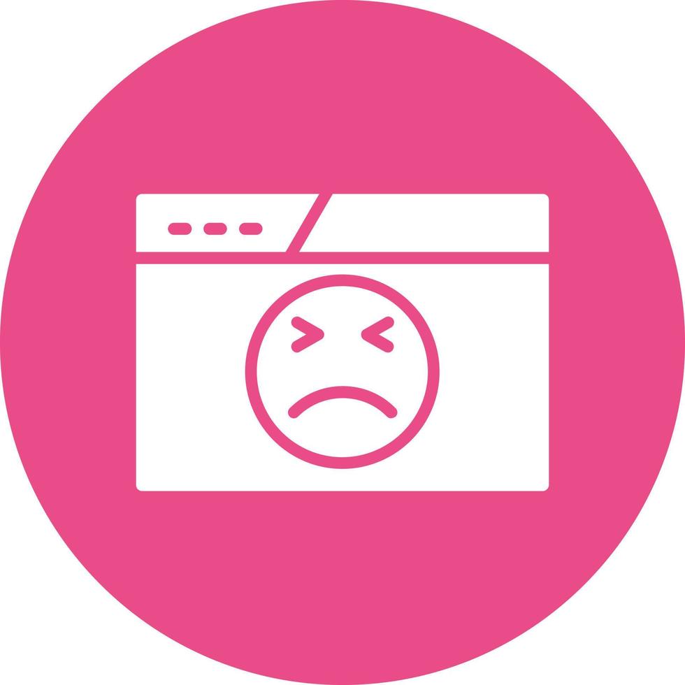 Angry Face Vector Icon