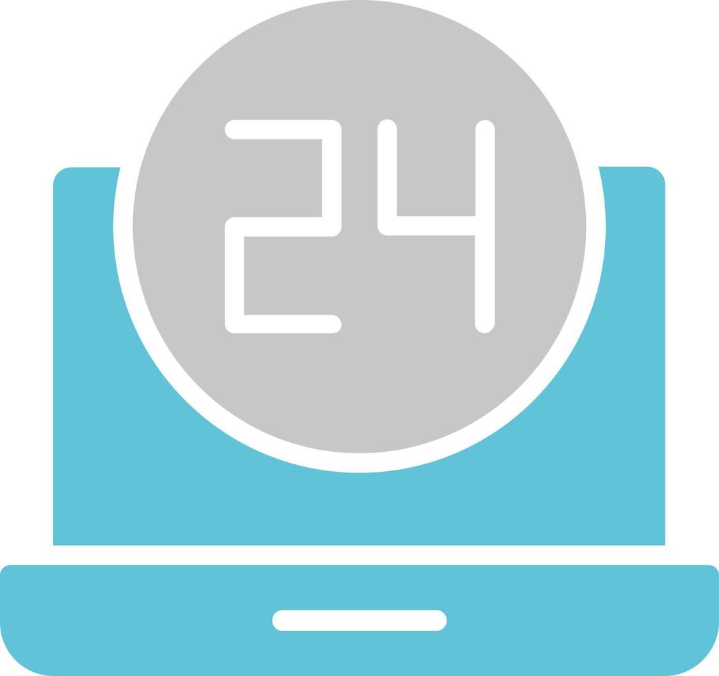 24 Hours Vector Icon